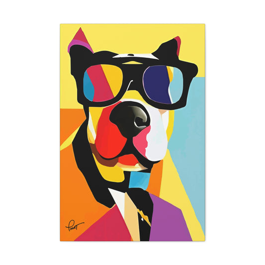 Stunning Pit Bull / American Staffordshire Bull Terrier Pop Wall Art (Canvas) - LIMITED EDITION