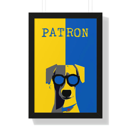 Patron the Jack Russell Terrier Pop Wall Art (Framed) - SPECIAL EDITION